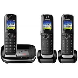 Panasonic KX-TGJ323GB Telefono Fisso, Nero