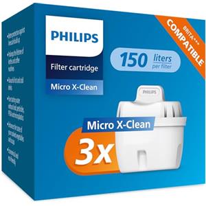 Philips - Micro X-Clean Filtro per caraffa 3 pack
