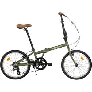 FabricBike Folding - Bici Pieghevole, Bicicletta Pieghevole 20', telaio in alluminio, Regolabile in Altezza, Facile da Trasportare. (Cayman Green 7 Speed)