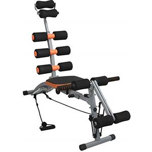 Tidyard Panca per Allenamento Addominali Reclinabile con Corde Elastiche,Panca per Allenamento Regolabile 103 x 55 x 94 cm