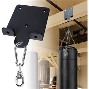 VANROUG Gancio pesante per sacco da boxe, staffa per sacco da boxe, rotazione a 360°, montaggio a parete a soffitto, gancio per boxe, Muay Thai, yoga aereo altalena e amaca (1)