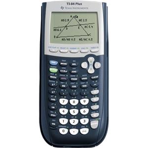 Texas Instruments Calcolatrice grafica TI-84 Plus (display a 8 righe, memoria, viste 2D) blu scuro