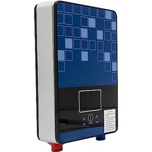 KumuJ 6500 W, scaldabagno elettrico 220 V, doccia digitale 30-55 °C, riscaldamento istantaneo, senza serbatoio, temperatura costante