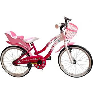 MASCIAGHI FMD20000 Bicicletta Bici Viky Taglia 20 Per Bambina 1 Velocità Bianco Rosa