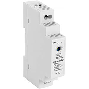 Poppstar alimentatore switching 220 12V 15W per barra DIN (ingresso 100-240 V AC 50/60 Hz, uscita 12 V DC 1,25 A 15 W) DIN rail alimentatore 18 * 90 * 58mm
