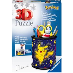 Ravensburger - Puzzle 3D, Portapenne Pokémon, per Adulti e Bambini 6+ Anni, Idea Regalo, 57 Pezzi