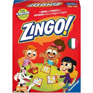 Ravensburger - Zingo, Divertente Tombola di Parole e Immagini, 2-4 Giocatori, Gioco Educativo per Bambini e Bambine 4+ Anni, Edizione in Italiano