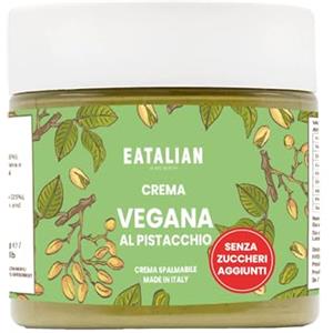AMZ BETTER EATALIAN BY AMZ BETTER Crema di Pistacchio Vegan Senza Zuccheri Aggiunti, Crema Spalmabile Vegana, Ideale sul Pane, Perfetta con il Gelato e per Dubai Chocolate, 200g Made in Italy
