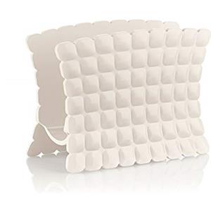 Guzzini Tiffany Portatovaglioli Verticale Bianco Latte - Acrilico Riciclabile, Dimensioni 15,2 x 7,6 x h11 cm