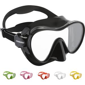 Cressi F1 Mask - Maschera Frameless per Immersioni e Snorkeling, Nero, Taglia Unica, Unisex Adulto