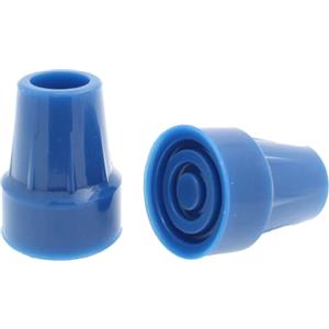 Lifeswonderful 2x Piedini per Bastone o Stampella in Gomma Blu - 19mm e 22mm - di Lifeswonderful (22mm)