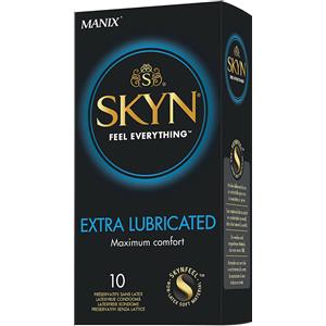 SKYN ELITE EXTRA - Preservativi extra lubrificati in polyisoprene, 10 pz, ideali per pelli sensibili