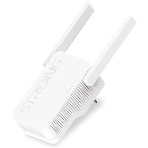 STRONG - Ripetitore WiFi AX1800 - Amplificatore di Segnale WiFi 6 - Fino a 1800 Mbps - Compatibile con Modem/Router - Casa e Ufficio - Installazione Facile Plug & Play - Bianco