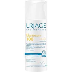 URIAGE BARIÉSUN 100 Protezione Molto Alta Viso con Filtri Chimici e Vitamina E - Appositamente formulata per pelle intollerante al sole e soggetta a scottature - Resistente all'acqua - non profumato