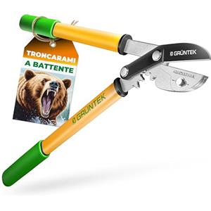 GRÜNTEK Cesoie Troncarami da Potatura Professionale Grizzly 47cm. Forbice da Giardinaggio con Moltiplicatore di Forza