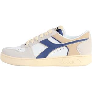 Diadora Magic Basket Low Suede Leather, Scarpe da Ginnastica Unisex-Adulto, Bianco, 42 EU