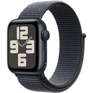 Apple Watch SE (2ª gen.) GPS 40 mm Smartwatch con cassa in alluminio Mezzanotte e cinturino Sport Loop Inchiostro. Tracker per fitness e sonno, app Battito, Rilevamento incidenti, Carbon Neutral