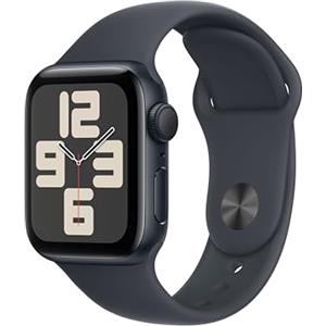 Apple Watch SE (2ª gen.) GPS 40 mm Smartwatch con cassa in alluminio Mezzanotte e Cinturino Sport Mezzanotte - M/L. Tracker per il fitness e il sonno, app Battito, Rilevamento incidenti
