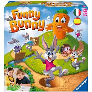 Ravensburger - Funny Bunny, Gioco da Tavolo, 2-4 Giocatori, Idea Regalo per Bambini e Bambine 4+ Anni, Edizione in Italiano