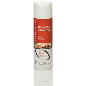 Verdesativa Shampoo Energizzante Canapa e Ginseng - Nutriente e Rinforzante per Capelli Deboli 200 ml