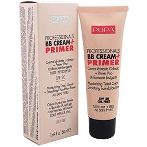 Pupa PUP00187 BB Cream e Primer, Donna, Nr. 001 Nude, 50 ml, SPF 20