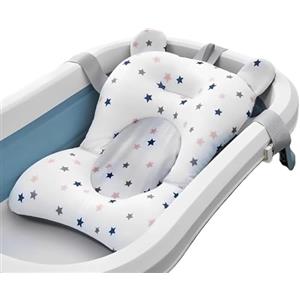 CUEMOON Cuscino Bagnetto Neonato, Riduttore Vasca da Bagno Neonato, Supporto vaschetta Universale, Materassino Bagnetto Antiscivolo