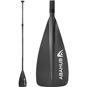Abahub Pagaia SUP Bambini Alluminio 140-178cm SUP Paddle Kids Regolabile Stand Up Paddle Regolabile per Paddleboard, Lega di Alluminio Gambo Rivestito Plastica Nylon Lama Grigio