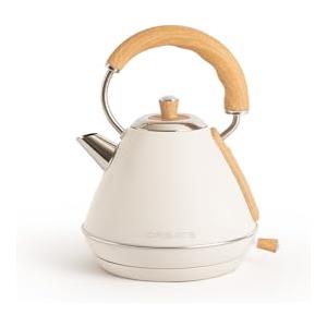 CREATE/KETTLE RETRO M/Bollitore elettrico Bianco sporco/Ebollizione rapida, capacità 1l, spegnimento automatico, spegnimento automatico, indicatore del livello dell'acqua, Ø17,2 cm, 1200W