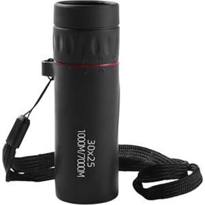 Generic Monocolo tascabile 30X25 - Monoscopio portatile 30X25, cannocchiale portatile per birdwatching, escursionismo, campeggio | Da viaggio, completamente rivestito, alta definizione, casuale