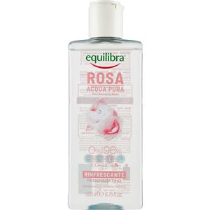 Equilibra Rosa Acqua Pura - Tonico Multiattivo Rinfrescante con Estratti di Rose e Glicerina Vegetale, 200 ml