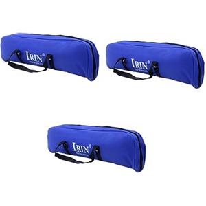 STOBOK 3pezzi Borsa Melodica Tasti Blu Custodia Spessa Per Strumenti Musicali Con Manico Ergonomico e Etichette Colorate Per Facile Organizzazione Dei Documenti e Resistente