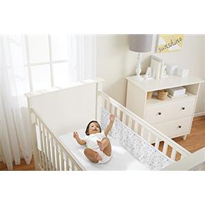 BreathableBaby - Paracolpi per Culla in Tessuto Reticolare su Due Lati (Stelle Scintillanti)