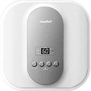 COMFEE' Scaldabagno Elettrico Murale ad Accumolo 30 L D30-15EVG1U - Sottolavello con vano contenitore — Leggero, compatto facile da installare - ideale per piccole utenze, bianco con grigio