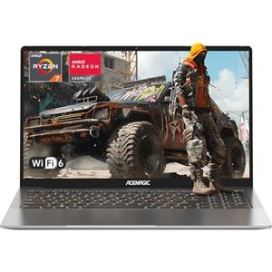 ACEMAGIC Gaming PC Portatile AMD Ryzen 7 5700U(Battere i7-1265U),Tastiera Retroilluminata Notebook,16,1 Pollici RAM 16GB SSD 512GB, WiFi 6,Gaming Computer Grigio