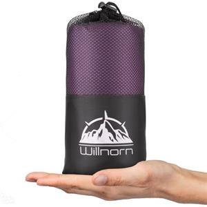 WILLNORN Sacco Lenzuolo per Sacco a Pelo Sacco Lenzuolo da Viaggio Ultraleggero Morbido e Leggero, 220x95cm - Facile da Trasportare e Pulire, Ideale per Campeggio, Ostelli, Hotel e Viaggi Estivi