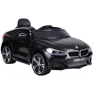 HOMCOM Macchina Auto Elettrica 6 V con Telecomando per Bambini PP 106 x 64 x 51 cm Nero