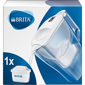BRITA Caraffa Filtrante Aluna per acqua, Bianco (2.4l) - incl. 1 Filtro MAXTRA+ per la riduzione di cloro, calcare e impurità