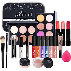 RoseFlower Trousse di Trucchi Set, Trucchi Donna Offerta Per Make Up Tavolozza Trucco Kit con Fard e Ombretti di Palette Professionali Completo Cosmetics da viaggio Per Donna & Bambina