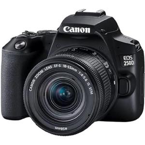 Canon EOS 250D + EF-S 18-55mm f/4-5.6 IS STM Kit fotocamere SLR 24,1 MP CMOS 6000 x 4000 Pixel Nero