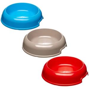 Ferplast Party Ciotola per Cani, Antiscivolo, Adatta ai Viaggi, in Plastica Riciclata, Ciotola Media per Acqua e Cibo per Cani (1 L)