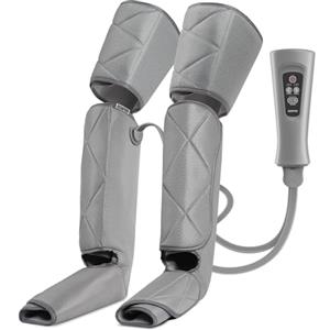 RENPHO Massaggiatore Gambe a Compressione d'Aria per il Massaggio e Il Rilassamento dei Piedi Polpacci e Cosce con Telecomando 6 Modalità 4 Intensità, Aiuta ad Alleviare Gonfiore e Dolori da Edema