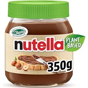 Nutella Plant-Based - Crema Spalmabile alle Nocciole e Cacao, Vegana, Senza Lattosio* e Senza Glutine, Ideale a Colazione per Vegani e Intolleranti al Lattosio, Vasetto da 350 Grammi