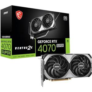 MSI GeForce RTX 4070 SUPER 12G VENTUS 2X OC Scheda Video Gaming - 12GB GDDR6X, PCI Express Gen 4, 192-bit, 3x DP v 1.4a, HDMI 2.1a (Supporta 4K & 8K HDR)