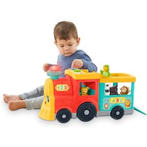 Fisher-Price - Little People Il Trenino dell'ABC Edizione Multilingue, a Spinta con Luci, Musica e Apprendimento Smart Stages, Giocattolo per Bambini 1+ Anni, HHH20