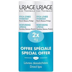 Uriage Stick Labbra Idratante - 2 Stick da 4 g, Nutre e Protegge a Lunga Durata