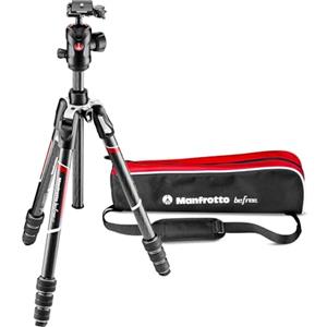 Manfrotto Befree GT PRO Kit Treppiede per Fotocamera, Treppiede da Viaggio, Testa a Sfera, Portatile, Compatto,Treppiede Professionale in Carbonio, Reflex, Mirrorless, Accessori,MKBFRTC4GT-BH