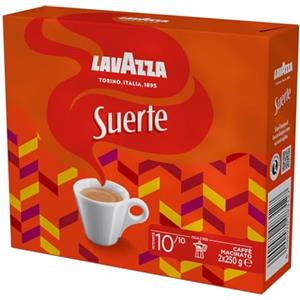 Lavazza Caffè Macinato Suerte, Pacco da 2 x 250g