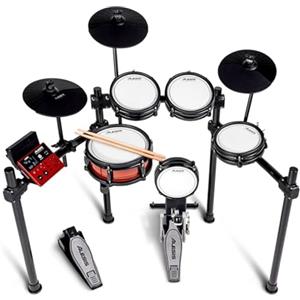Alesis Nitro Pro - Batteria Elettronica con Pad Dual Zone in Mesh, Più di 500 Suoni BFD, Bluetooth, Drumeo, USB MIDI e Compatibilità Doppio per Pedale
