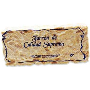 Turrones Fabián Torrone duro senza zuccheri aggiunti - 300 grammi - lavorazione artigianale da Jijona, la culla del torrone, direttamente a casa tua.