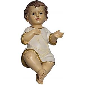 le stelle GESU' Bambino PRESEPE LUNGH. 40 CM Statua BAMBINELLO Vestito Natale